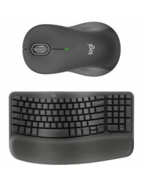 Logitech Wave Keys MK670 Keyboard & Mouse - USB Wireless Bluetooth Keyboard - English (US) - USB Wireless Bluetooth Mouse - Opti