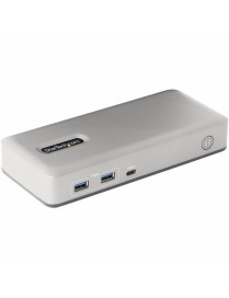 StarTech.com Dual-Monitor USB-C Docking Station, DisplayPort & HDMI/VGA Multi Monitor Dock up to 4K 60Hz, USB-C Dock, 7x USB Hub