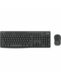 Logitech MK370 Combo for Business Wireless Keyboard and Silent Mouse - USB Type A Plunger/Membrane Wireless Bluetooth Keyboard -