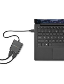 StarTech.com USB-C to Dual HDMI Adapter, USB Type-C Multi-Monitor MST Hub, Dual 4K 30Hz HDMI Laptop Display Extender/Splitter, W