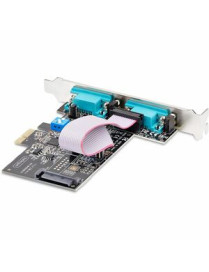 StarTech.com 2-Port Serial PCIe Card, Dual-Port RS232/RS422/RS485 Card, 16C1050 UART, ESD Protection, Windows/Linux, TAA-Complia