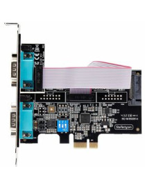 StarTech.com 2-Port Serial PCIe Card, Dual-Port RS232/RS422/RS485 Card, 16C1050 UART, ESD Protection, Windows/Linux, TAA-Complia