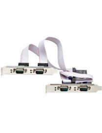 StarTech.com 4-Port Serial PCIe Card, Quad-Port RS232/RS422/RS485 Card, 16C1050 UART, ESD Protection, Windows/Linux, TAA-Complia