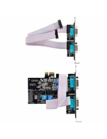 StarTech.com 4-Port Serial PCIe Card, Quad-Port RS232/RS422/RS485 Card, 16C1050 UART, ESD Protection, Windows/Linux, TAA-Complia