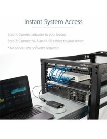 StarTech.com USB Crash Cart Adapter with File Transfer & Video Capture at 1920 x1200 60Hz - KVM adapter accesses any VGA and USB
