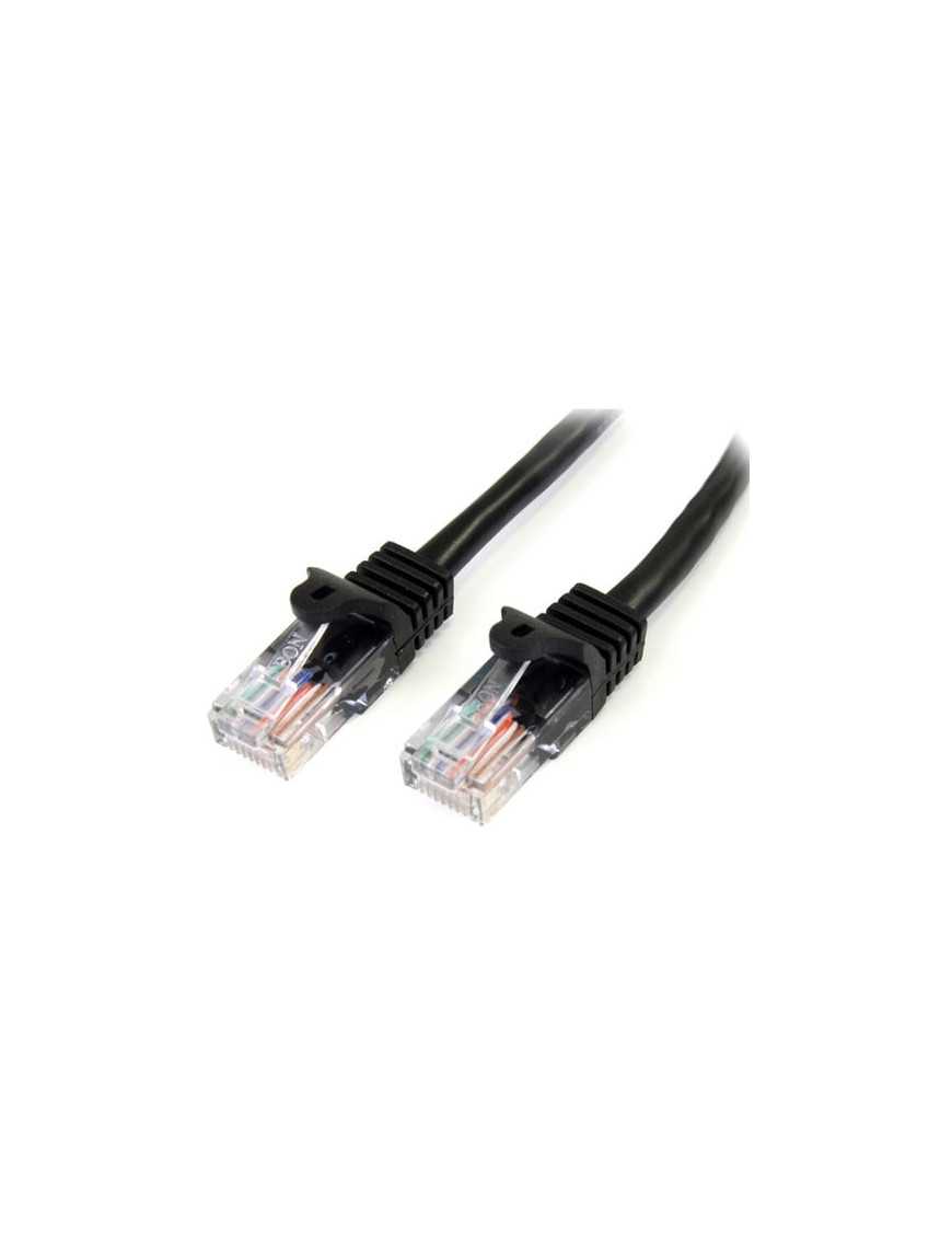 StarTech.com Snagless Cat5e UTP Patch Cable - RJ-45 (M) - RJ-45 (M) - 100 ft - UTP - ( CAT 5e ) - black - Make Fast Ethernet net