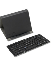 Plugable Foldable Bluetooth Keyboard Compatible with iPad, iPhones, Android, and Windows - Full-Size Multi-Device Keyboard, Wire
