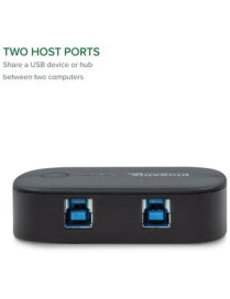 Plugable USB 3.0 Sharing Switch for One-Button Swapping of USB Device or Hub Between Two Computers (A\B Switch) - USB 3.0 Type A