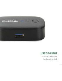 Plugable USB 3.0 Sharing Switch for One-Button Swapping of USB Device or Hub Between Two Computers (A\B Switch) - USB 3.0 Type A