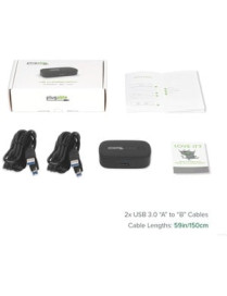 Plugable USB 3.0 Sharing Switch for One-Button Swapping of USB Device or Hub Between Two Computers (A\B Switch) - USB 3.0 Type A