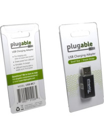 Plugable USB Data Blocker, Protect Against Juice Jacking - Universal Fast 1A Charge-Only Adapter for Android, Apple iOS, and Win