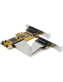 StarTech.com 8-Port PCI Express RS232 Serial Adapter Card -PCIe to Serial DB9 Controller 16C1050 UART - Low Profile - 15kV ESD -