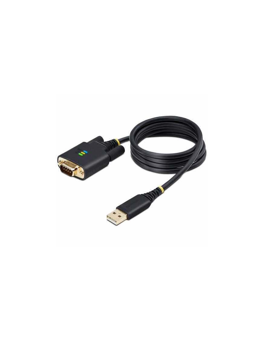 StarTech.com 3ft (1m) USB to Serial Adapter Cable, COM Retention, FTDI IC, DB9 RS232, Interchangeable DB9 Screws/Nuts, Windows/m