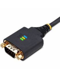 StarTech.com 3ft (1m) USB to Serial Adapter Cable, COM Retention, FTDI IC, DB9 RS232, Interchangeable DB9 Screws/Nuts, Windows/m