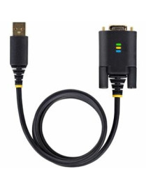 StarTech.com 3ft (1m) USB to Serial Adapter Cable, COM Retention, FTDI IC, DB9 RS232, Interchangeable DB9 Screws/Nuts, Windows/m