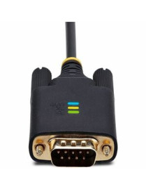 StarTech.com 3ft (1m) USB to Serial Adapter Cable, COM Retention, FTDI IC, DB9 RS232, Interchangeable DB9 Screws/Nuts, Windows/m