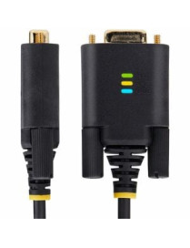 StarTech.com 3ft (1m) USB to Serial Adapter Cable, COM Retention, FTDI IC, DB9 RS232, Interchangeable DB9 Screws/Nuts, Windows/m