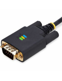 StarTech.com 10ft (3m) USB to Serial Adapter Cable, COM Retention, FTDI, DB9 RS232, Interchangeable DB9 Screws/Nuts, Windows/mac