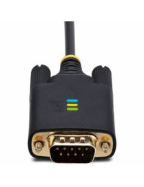 StarTech.com 10ft (3m) USB to Serial Adapter Cable, COM Retention, FTDI, DB9 RS232, Interchangeable DB9 Screws/Nuts, Windows/mac