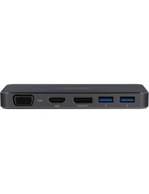 Visiontek USB C Dock with up to 100W PD - USB Type-C Portable dock with up to 100W Power Delivery. VGA, HDMI, DisplayPort video 